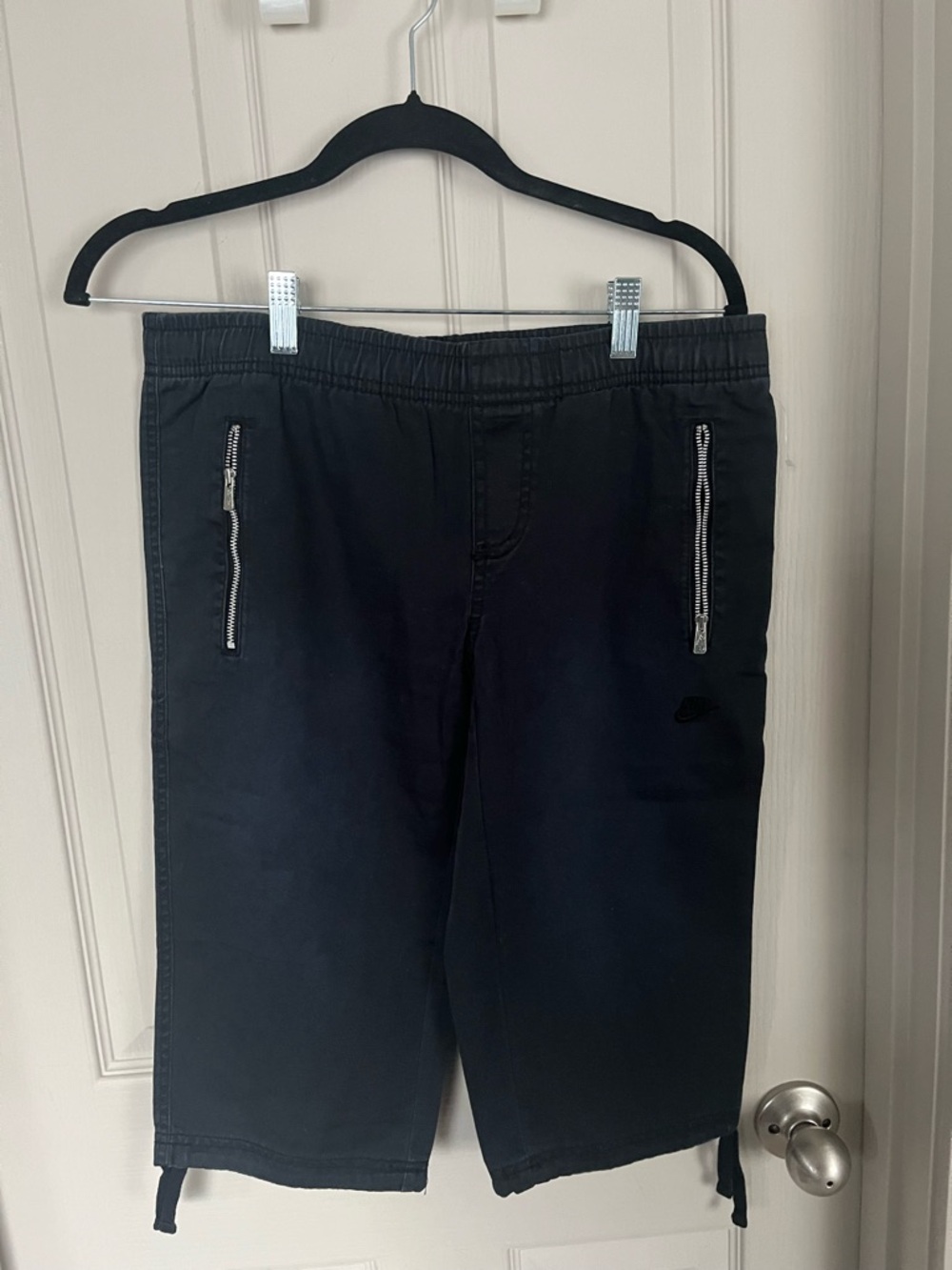 Nike Black Drawstring Casual capris for women, NWT